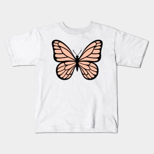 Light brown butterfly Kids T-Shirt